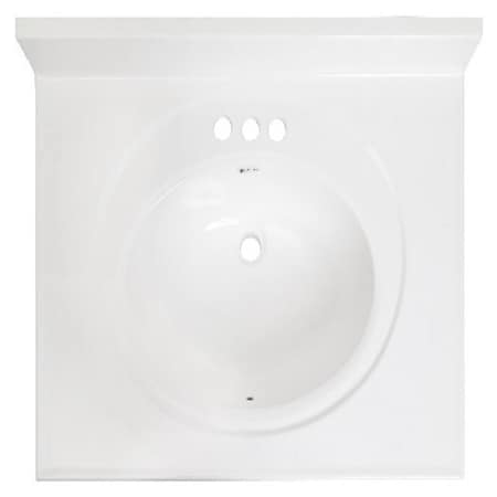 Arstar Arstar Standard Cultured Marble Bathroom Sink 31 in. W X 22 in ...